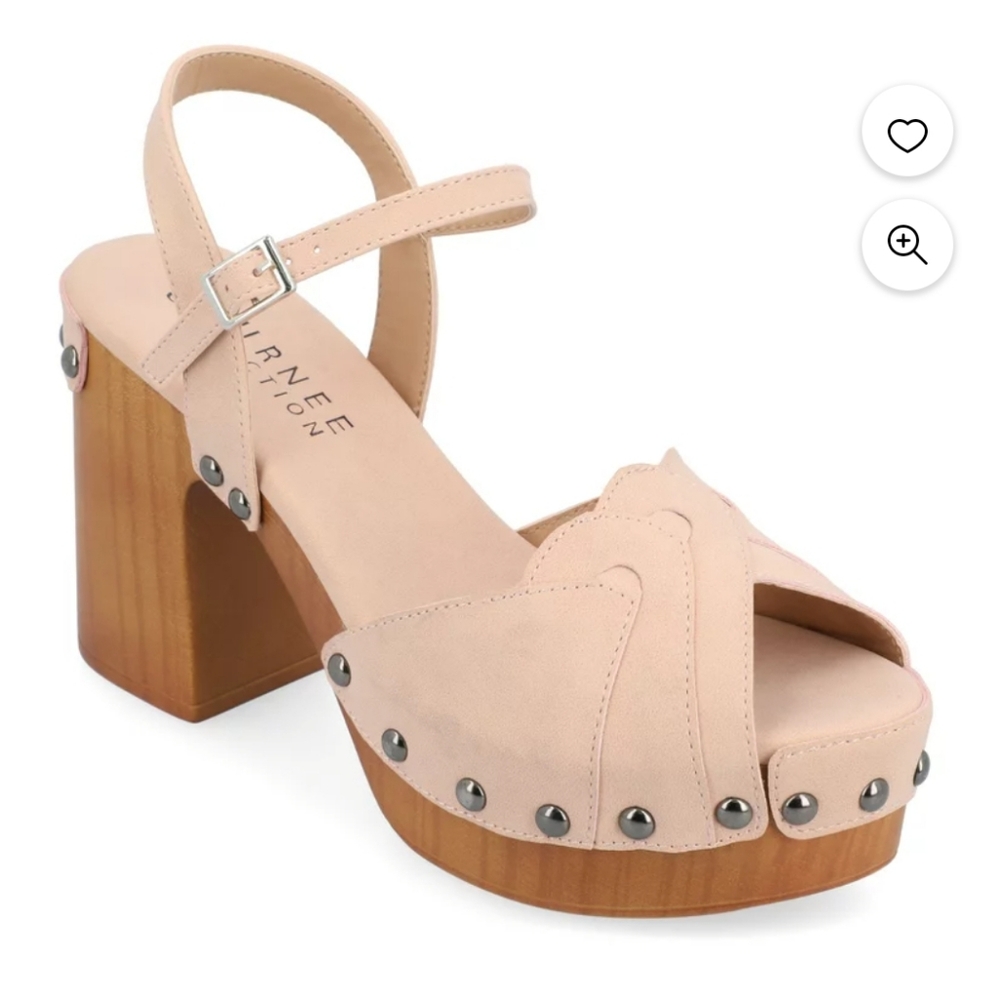 NWOB Journee Collection Tru Comfort Foam Platform Clog Open Toe Sandals Size 7.5